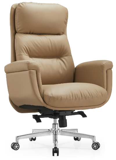 Comfortable Yellow Leather Chair